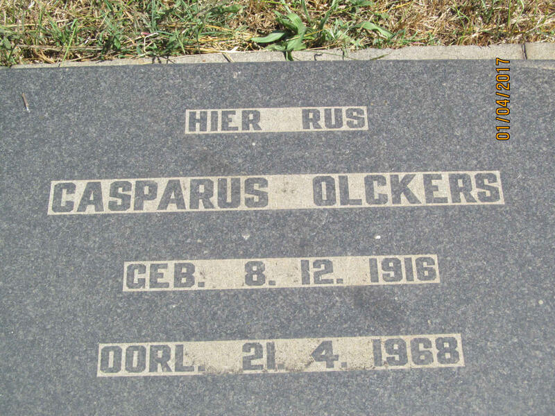 OLCKERS Casparus 1916-1968