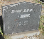 HENNING Jurgens Johannes 1933-1975