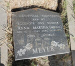 MEYER Dirk Jacobus 1936- & Anna Martha MIENIE 1943-1976