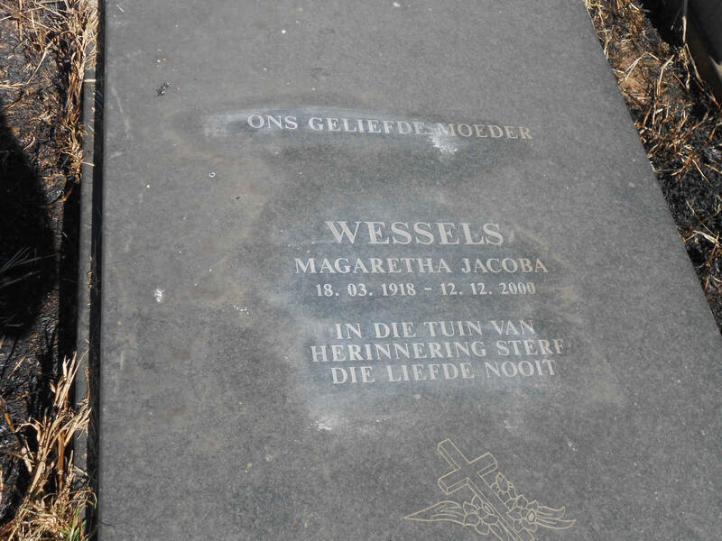 WESSELS Margaretha Jacoba 1918-2000
