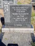 TOIT Maria Elizabeth, du nee MARAIS 1917-1956