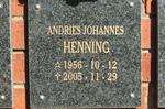 HENNING Andries Johannes 1956-2005