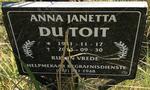 TOIT Anna Janetta, du 1941-2013