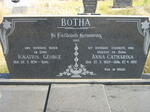 BOTHA Ignatius George 1934- & Anna Catharina 1933-1985