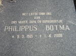 BOTMA Philippus 1921-2008