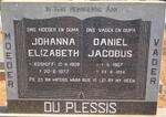 PLESSIS Daniel Jacobus, du 1907-1984 & Johanna Elizabeth BOSHOFF 1909-1977