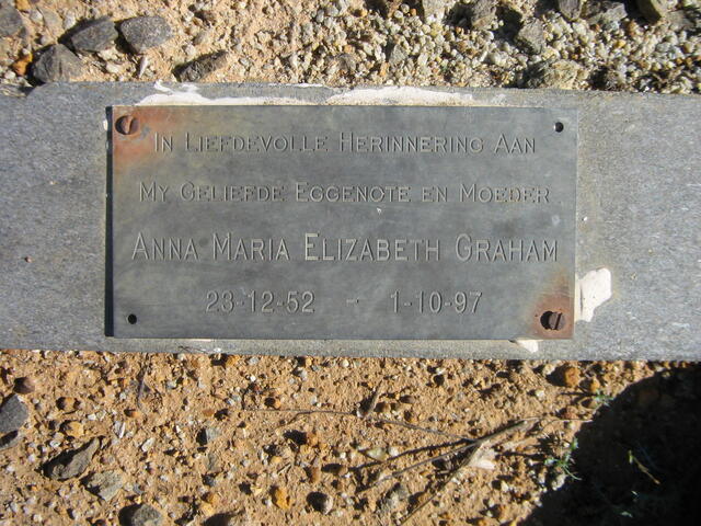 GRAHAM Anna Maria Elizabeth 1952-1997