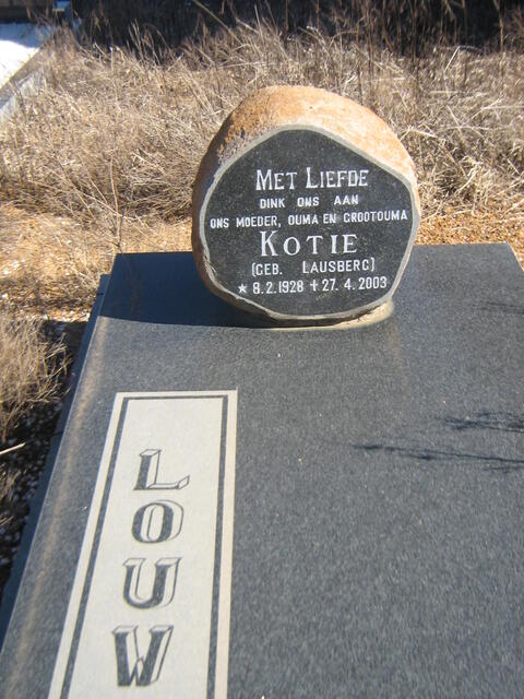LOUW Kotie nee LAUSBERG 1928-2003