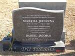 PLESSIS Daniel Jacobus, du 1935 - ? & Martha Johanna 1936 -1997