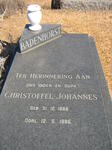 BADENHORST Christoffel Johannes 1888-1986