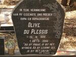 PLESSIS Olive, du 1933-2005