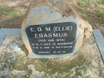 ERASMUS J.J.C. 1920-1992 & E.D.M. VAN WYK 1923-1999 