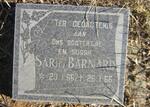 BARNARD Sarie 1966-1966