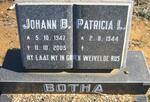 BOTHA Johann B. 1947-2005 & Patricia L. 1944-