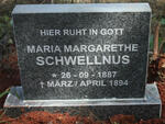 SCHWELLNUS Maria Margarethe 1887-1894