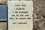 PLESSIS Cloete F., du 1943-1956