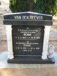 HEEVER Bennie, van den 1943-2017 & Emmie 1952-1998