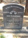 HENNING Gawie 1940-2003 & Anna 1942-