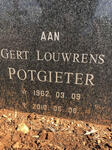 POTGIETER Gert Louwrens 1962-2010