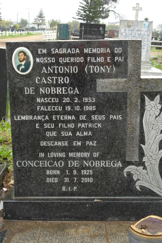 NOBREGA Antonio Castro, de 1953-1985 & Conceicao 1925-2010