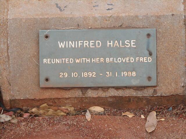 HALSE Winifred 1892-1988