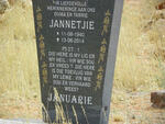 JANUARIE Jannetjie 1940-2014