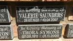SAUNDERS Valerie 1932-2007 :: SYMONS Thora 1911-2009