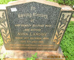 LANDBY Anna 1899-1951