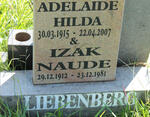 LIEBENBERG Izak Naude 1912-1981 & Adelaide Hilda 1915-2007