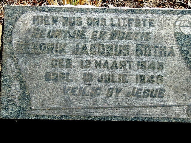 BOTHA Hendrik Jacobus 1946-1946