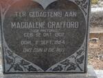 CRAFFORD Magdalene née PRETORIUS 1902-1954