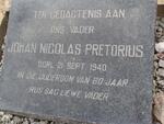 PRETORIUS Johan Nicolas -1940