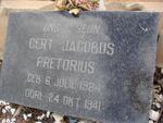 PRETORIUS Gert Jacobus 1924-1941