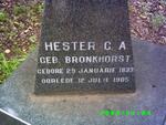 MERWE Hester C.A., van der née BRONKHORST 1833-1905