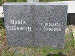 PIENAAR Maria Elizabeth 1871-1940