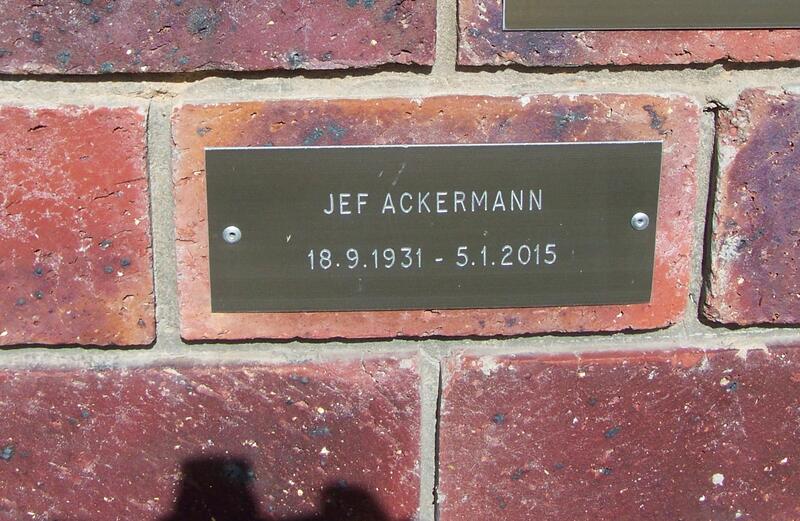 ACKERMANN Jef 1931-2015