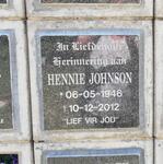 JOHNSON Hennie 1946-2012