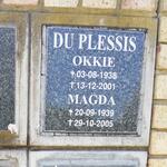 PLESSIS Okkie, du 1938-2001 & Magda 1939-2005