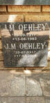 OEHLEY J.M. 1917-1993 & J.M. 1917-2003