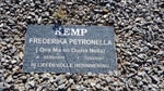 KEMP Frederika Petronella 1939-2007