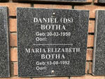 BOTHA Daniel 1950- & Maria Elizabeth 1952-