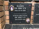 BRUYN Barry, de 1941- & Emmarentia 1938-