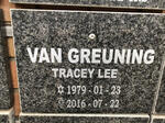 GREUNING Tracey Lee, van 1979-2016