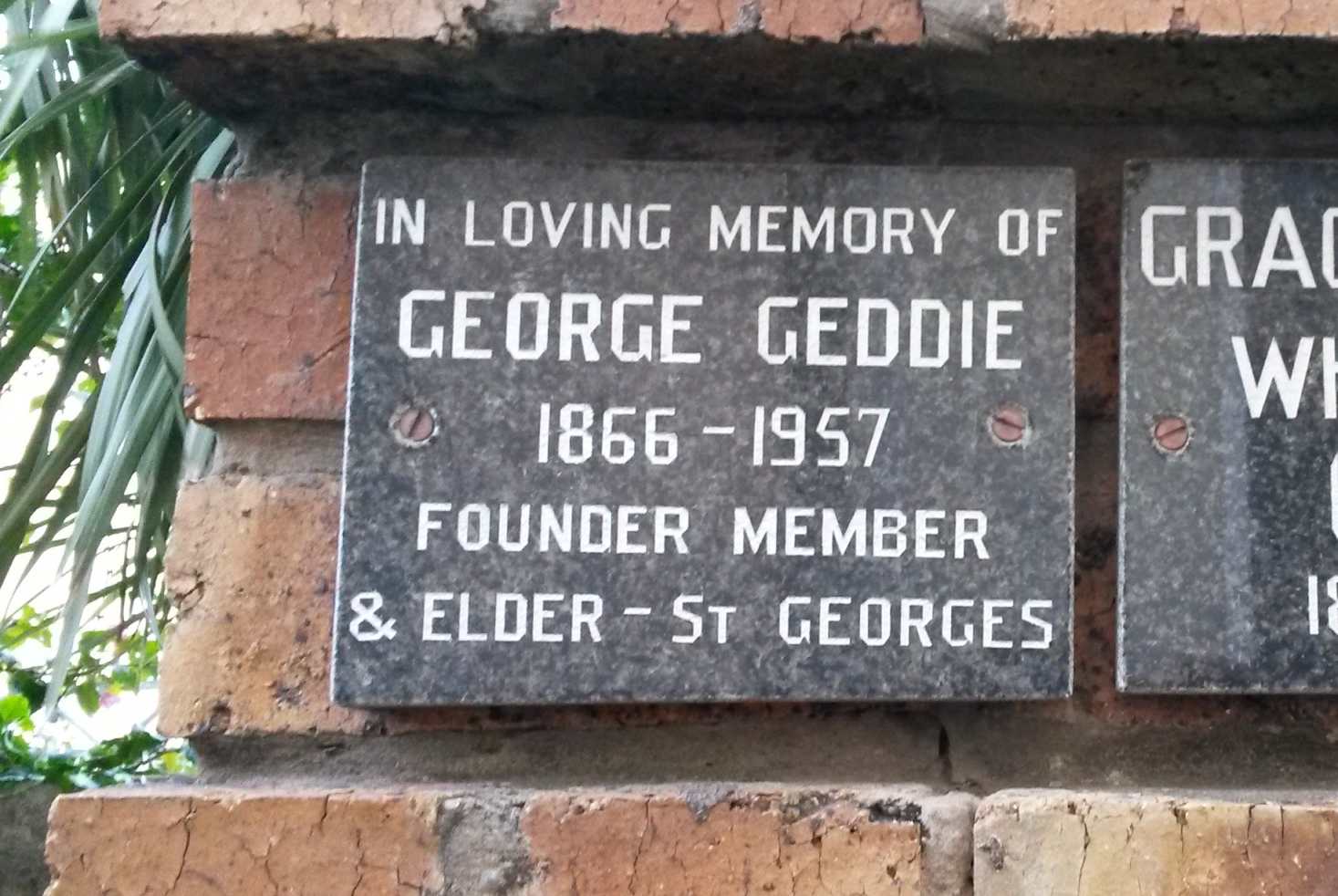 GEDDIE George 1866-1957