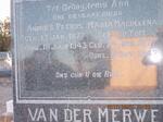 MERWE Andries Petrus, van der 1877-1943 & Maria Magdalena DU TOIT 1877-1942