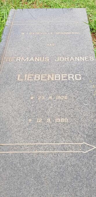 LIEBENBERG Hermanus Johannes 1926-1980
