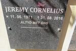 CORNELIUS Jeremy 1971-2016