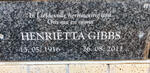 GIBBS Henriëtta 1916-2011