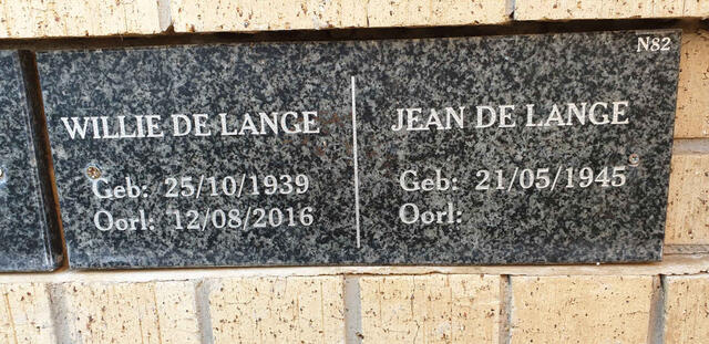 LANGE Willie, de 1939-2016 & Jean 1945-
