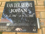 MERWE Johan, van der 1942-2006